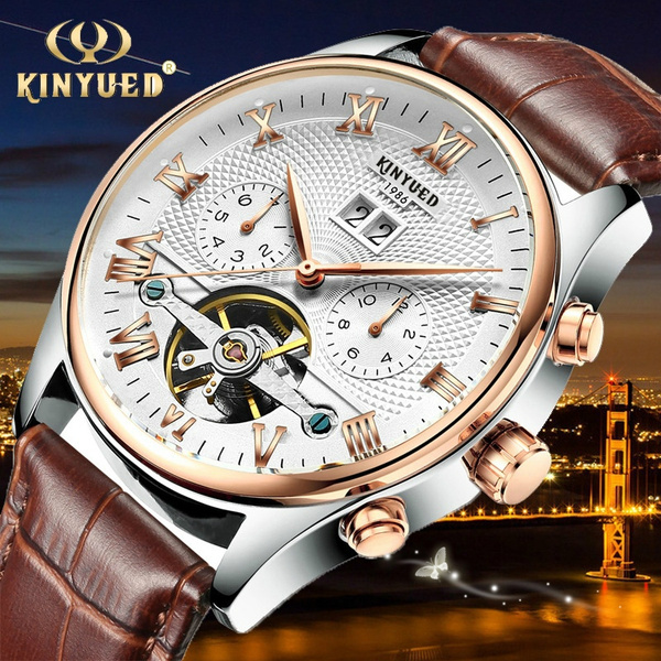 KINYUED Men Watches Automatic Watch For Men Top Luxury Men Mechanical  Waterproof | eBay