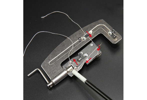 1pc /2pcs Stainless Steel Semi Automatic Fishing Hook Line Tier Tie Binding  Device for Outdoor Tools