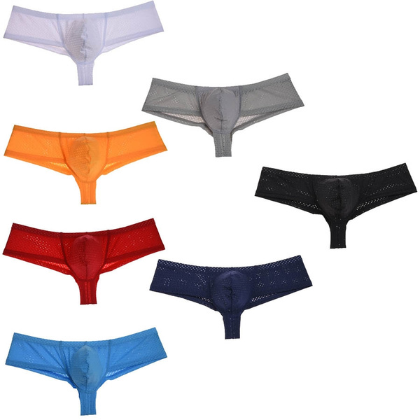 New Arrival Pure Color Breathable Mini Sexy Boxers Men's Underwear ...