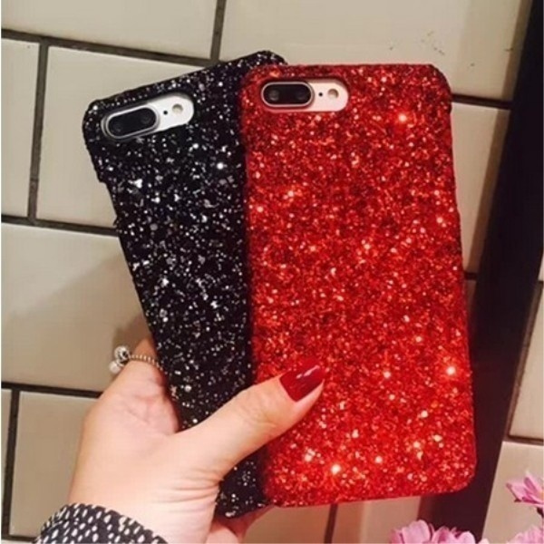 Sparkling Glitter Christmas Phone Cases Covers For Iphone X 8 8plus 7 7plus 6 6s 6plus 5s 5 Se Coque Fundas Capinha Celular For Iphone Upgrades Gadgets Wish