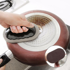 New Arrival Emery Sponge Brush Eraser Scrub Handle Grip Sink Pot Bowl Kitchen Cleaning Tool