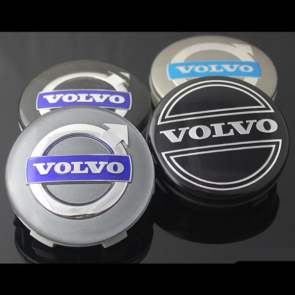 4pcs 64mm 2.5'' Car Wheel Center Hub Caps Covers for Volvo V40 V50 V60 V70  V90 S40 S60 S80 XC60 XC70 XC90 etc.