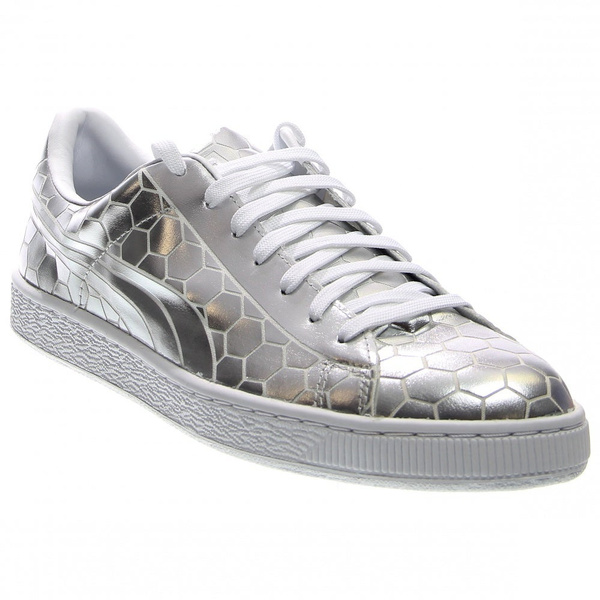 puma men's basket classic metallic fashion sneaker