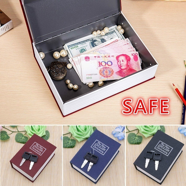 Mini Storage Box Cash Jewelry Secret Security Case Dictionary Book With