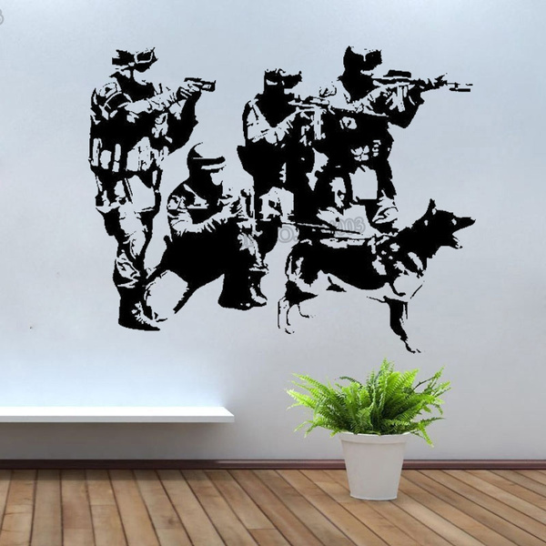 Militaryteam Wall Sticker Home Decor Vinyl Decals Living Room Army Solider Interioe Wallpaper Adesivo Wish Militaryteam Wall Sticker Home Decor, Army Wall Decals
