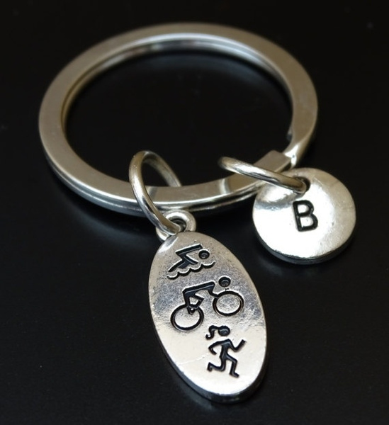 Triathlon keyring hot sale