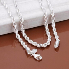 Sterling, Fashion, Chain, Chain Necklace
