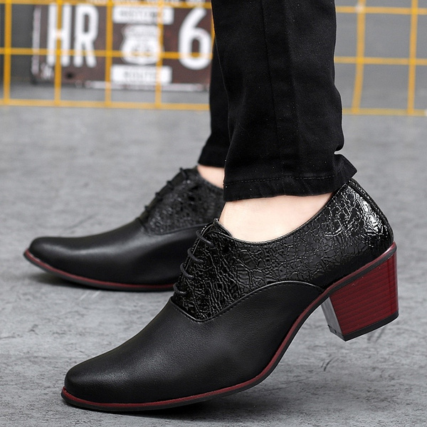 mens casual shoes with high heels