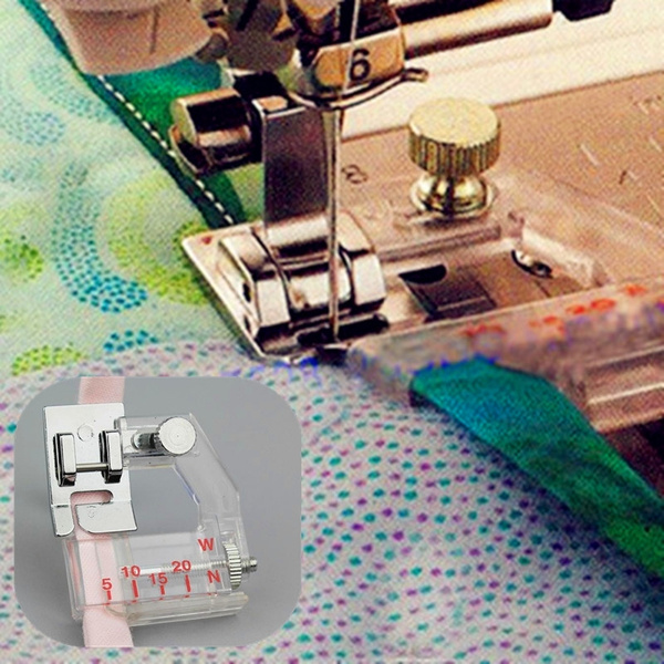 Portable Adjustable Bias Binder Presser Foot Feet Kit for Sewing