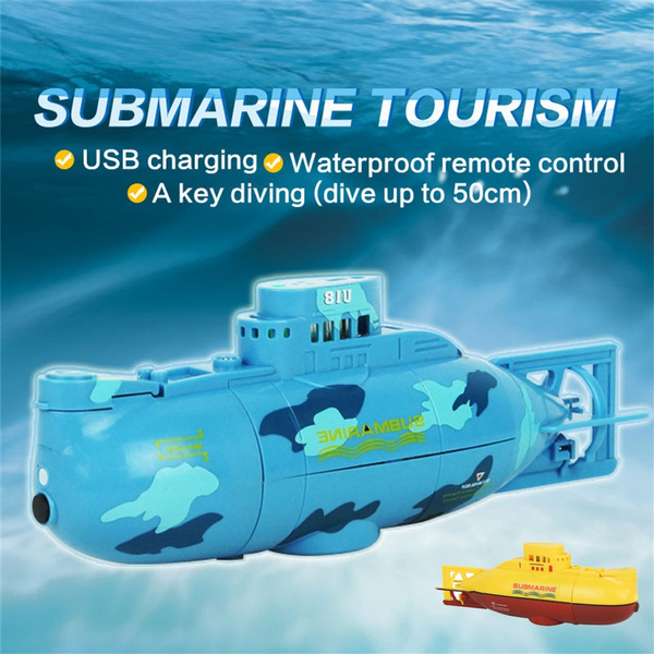 Radio Remote Controlled RC Submarine Toy Mini Underwater Submersible BU 