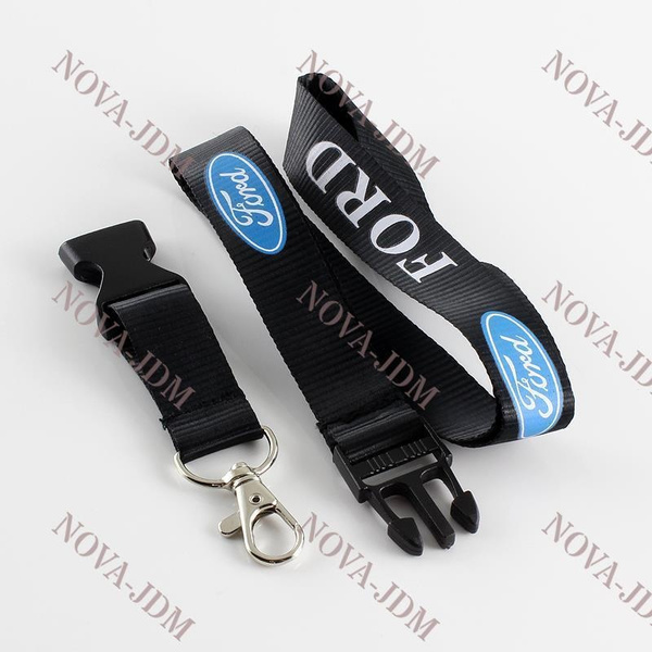 For Ford Blue Lanyard Neck Strap Quick Release Keychain Neck Strap 