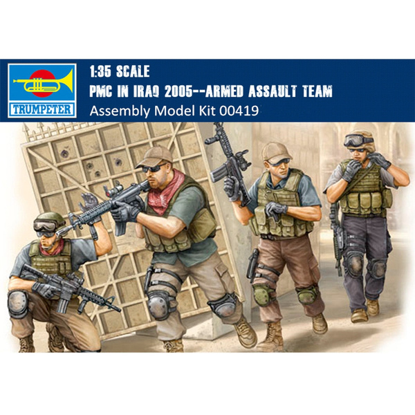 Trumpeter 00419 00420 1/35 PMC in Iraq2005 Armed Assault Team/VIP Security Guard 