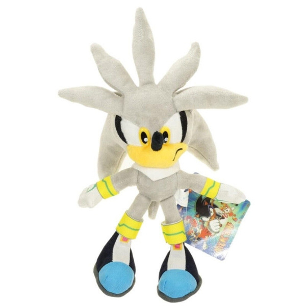 silver the hedgehog plush toy