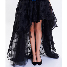 black skirt, Goth, Encaje, gothicskirt