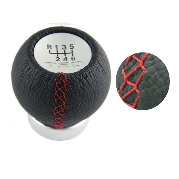 CJK Store 6 Speed TRD Leather Gear Shift Knob Manual for TOYOTA COROLLA