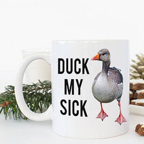 For Duck Sake Mug Ceramic Novelty Present Gift Funny Cup