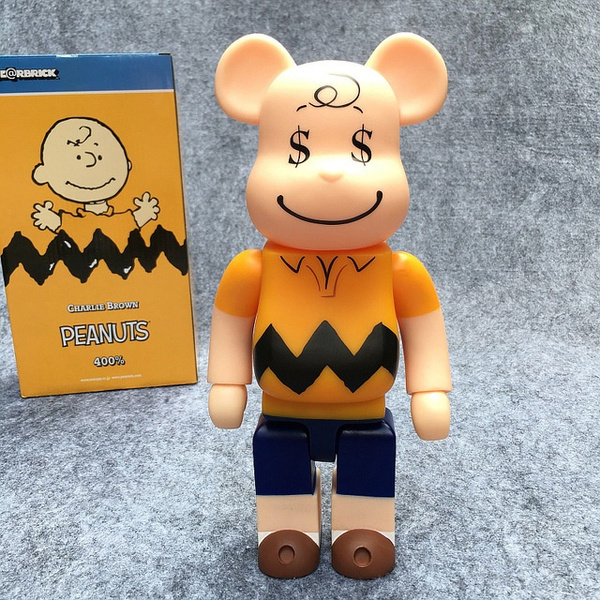 New Arrival 400% Bearbrick Peanuts Charlie Brown Be@rbrick PVC