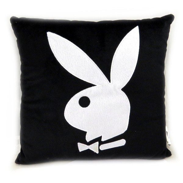 Les Tresors De Lily [L4161] - Coussin deco 'PlayBoy' noir blanc