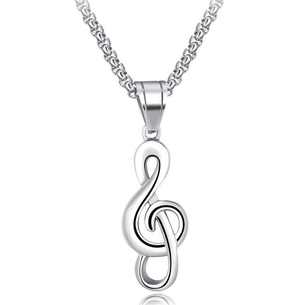 music note necklace for guys