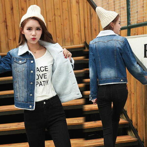 Winter Hooded Faux Fur Denim Coats And Jackets For Women Warm And Stylish  Student Basic Parka With Big Collar Gizmosy 201119 From Bai04, $19.94 |  DHgate.Com