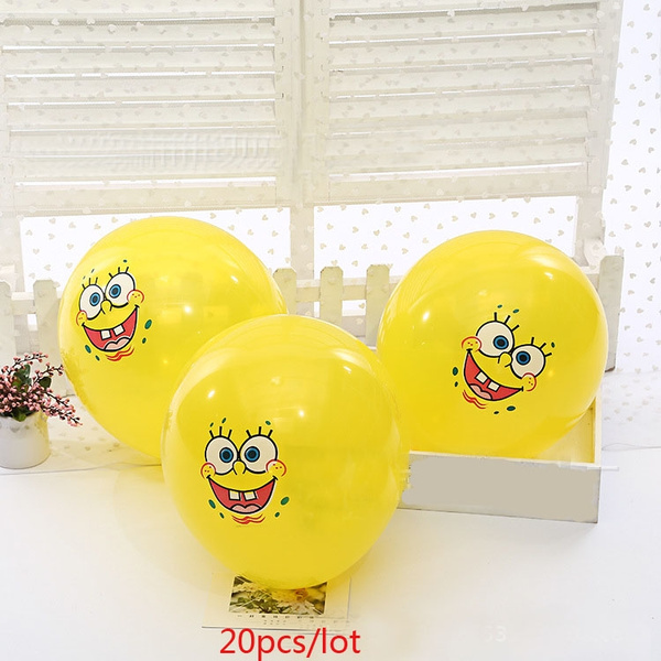 Cartoon Spongebob Latex Balloon Kids Birthday Party Decoration 