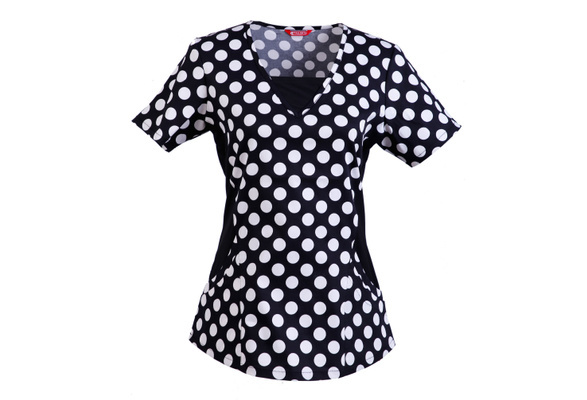 polka dot scrub top