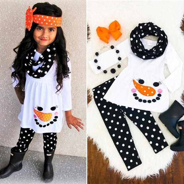 girls snowman dress