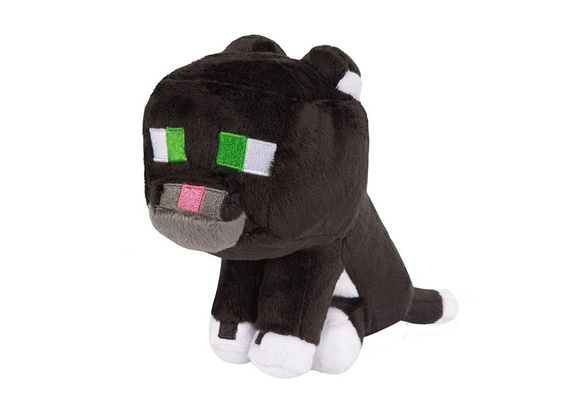 minecraft tuxedo cat plush