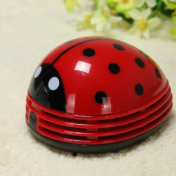 Mini ladybug desktop coffee table vacuum cleaner dust collector for
