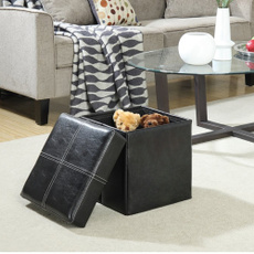 leatherstool, Storage Box, Decor, footstool