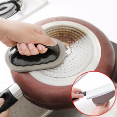  New Emery Sponge Brush Eraser Scrub Handle Grip Sink Pot Bowl Kitchen Cleaning Tool
