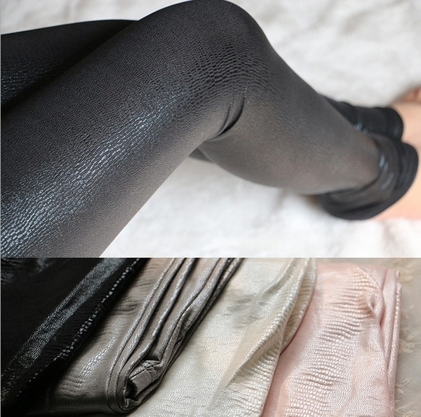 Thick Snake Skin Glossy Leather Wet 