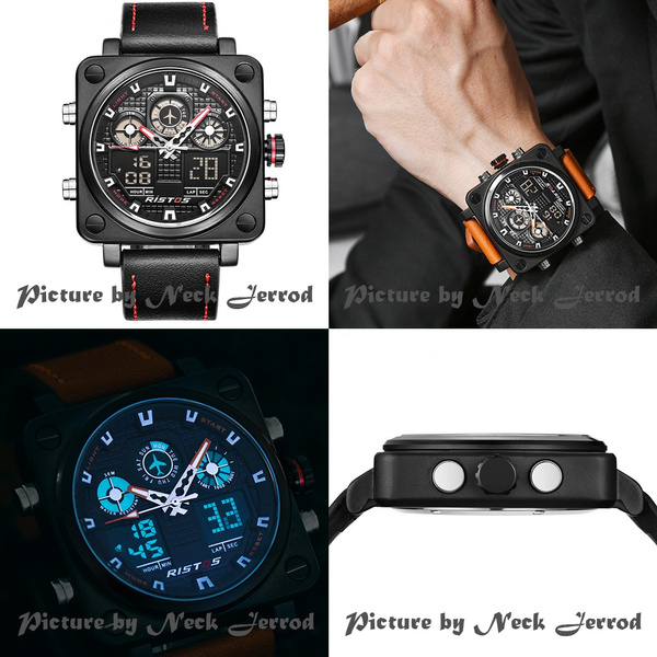Ristos Men Digital Wrist Watch Business Mesh Stainless Steel Strap Digital  Men Watch at Rs 2299/piece | Digital Wrist Watches in Surat | ID:  22817075688