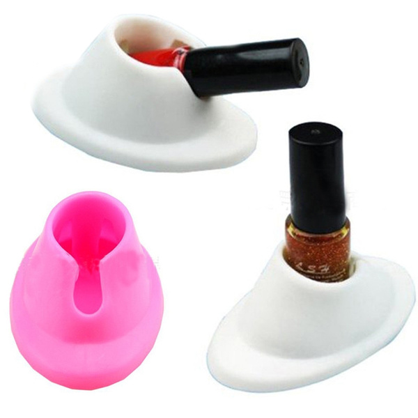 1pc Rubber Nail Polish Holder Display Varnish Bottle Stand Glue Tilter Wish