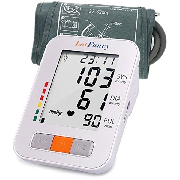 Arm Blood Pressure Monitor, Automatic Digital BP Cuff, Portable