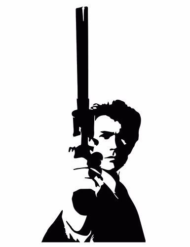 Clint Eastwood #2 sticker VINYL DECAL Dirty Harry Magnum Force Enforcer ...