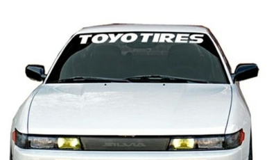 Para TOYO TIRES vinilo adhesivo para parabrisas Banner 40 "x4"