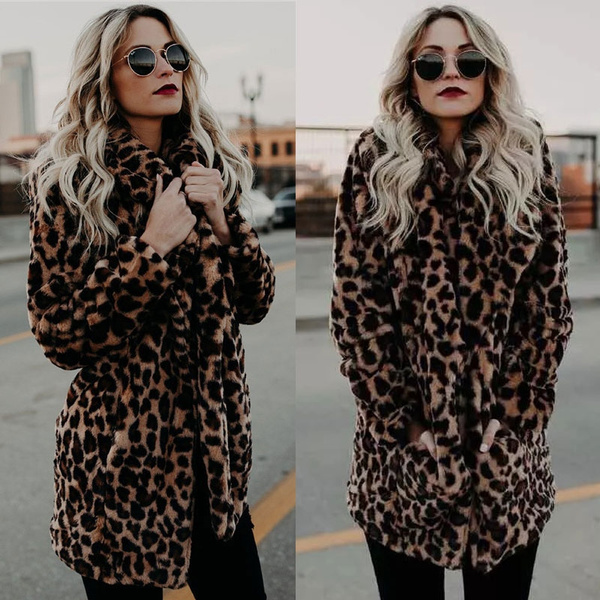 Wish shop leopard coat