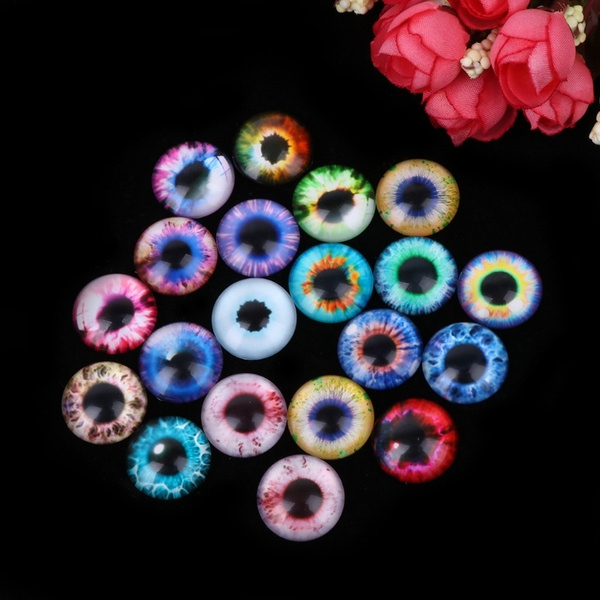 20Pcs Glass Dolls Eye DIY Handcraft Animal Eyes Jewelry Accessories 10