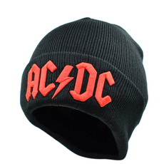 Men Women Winter Warm Beanie Hat Rock ACDC AC/DC Rock Band Warm Winter Soft Knitted Beanies Hat Cap For Adult Men Women