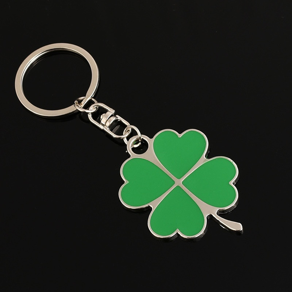 Quatrefoil Four Leaf Clover Logo Metal Car Keychain Key Ring For Alfa Romeo 147 155 156 159 166 Mito Giulietta Spider Gt Etc Wish