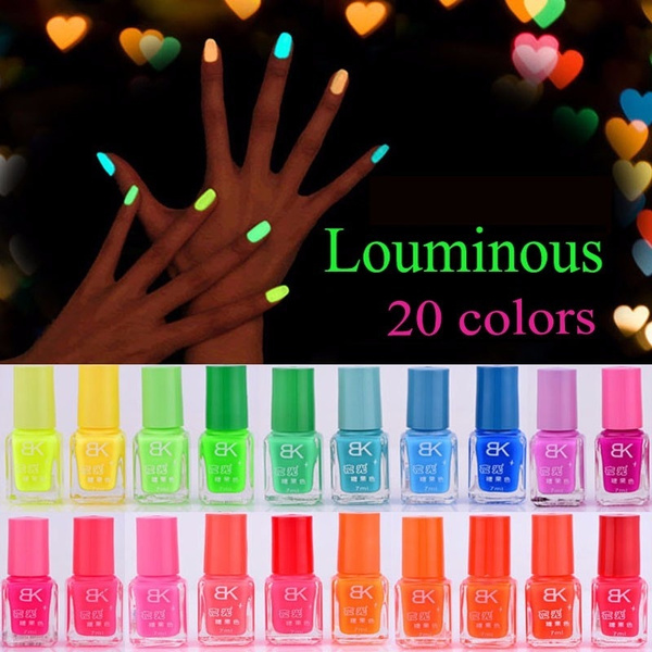 Candy Colors Glow in Dark Nail Varnish 