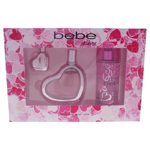 Bebe Sheer by Bebe for Women - 3 Pc Gift Set 3.4oz EDP Spray, 0.33oz EDP  Splash, 8.4oz Body Mist