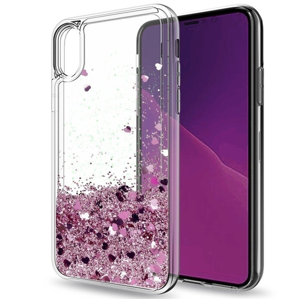 Fashion Liquid Glitter Moving Quicksand Clear TPU Case Cover for