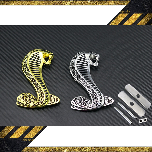 Shelby Logo 3D Metal Car Front Grill Badge Grille Emblem for Ford