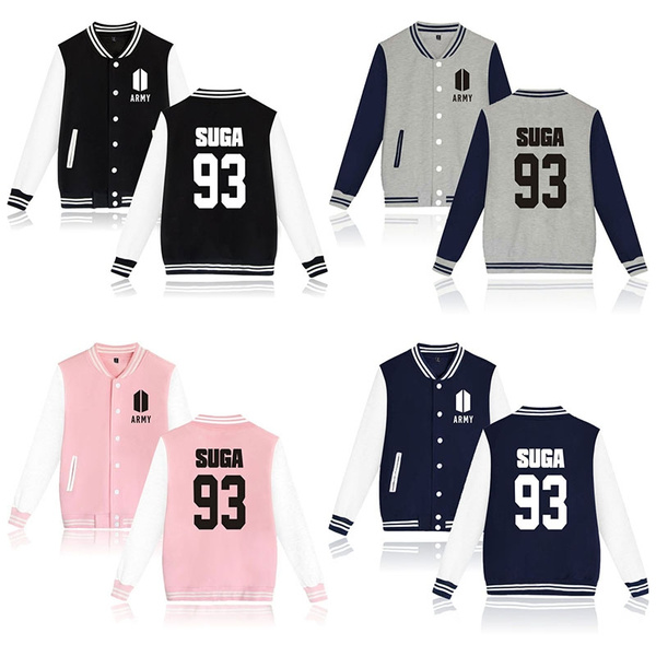 Bts on sale baseball jacket