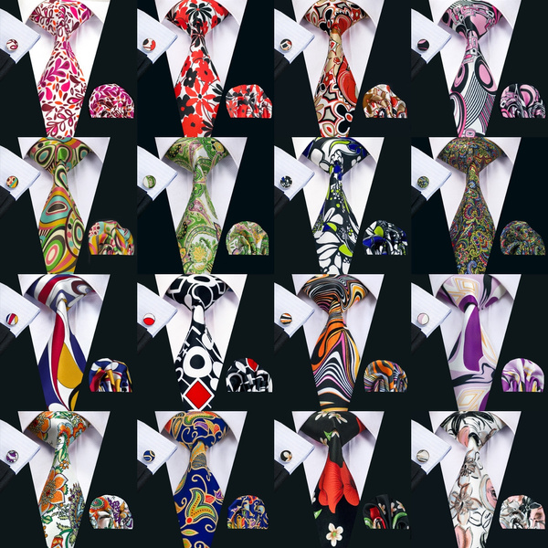 mens silk tie set