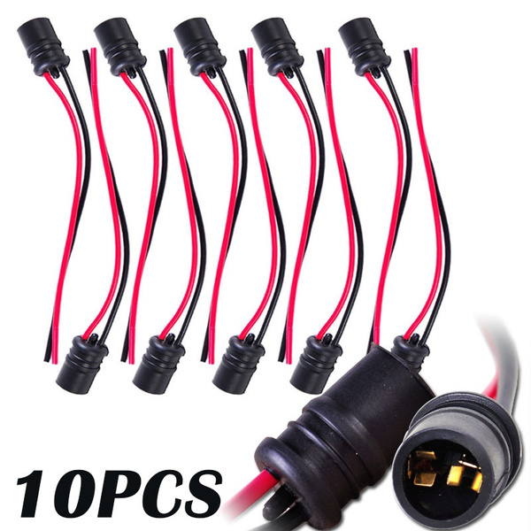 10pcs T10 W5W Wedge Light Bulb Socket Connector Holder for Car Auto Truck Boat