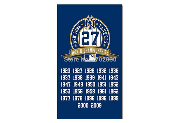 New York Yankees Embroidered Wool 27-Time World Series Champions Traditions  Banner