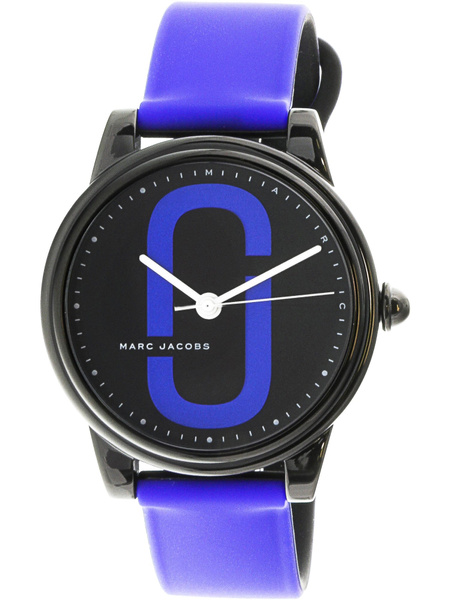 Marc Jacobs Women\'s Corie MJ1583 Blue Silicone Japanese Quartz Fashion Watch Marc Jacobs Blade Blue Dial Gold Tone Ladies | Mercari main image 3